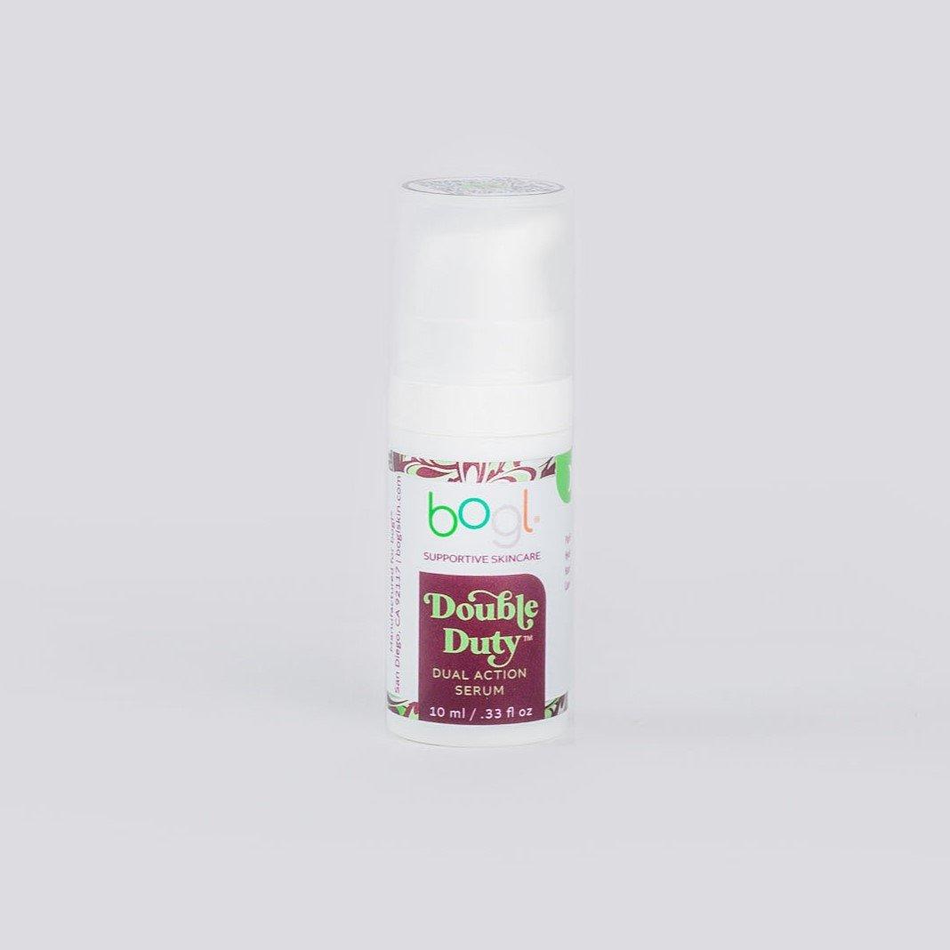 travel size of Double duty mandelic acid  in .33 oz bottle