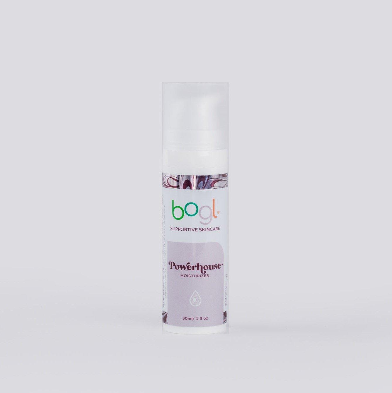 bogl's powerhouse copper peptide moisturizer for age management  in 1oz bottle