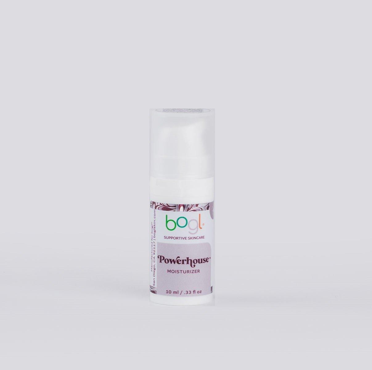 bogl's travel powerhouse copper peptide moisturizer for age management in .33oz bottle
