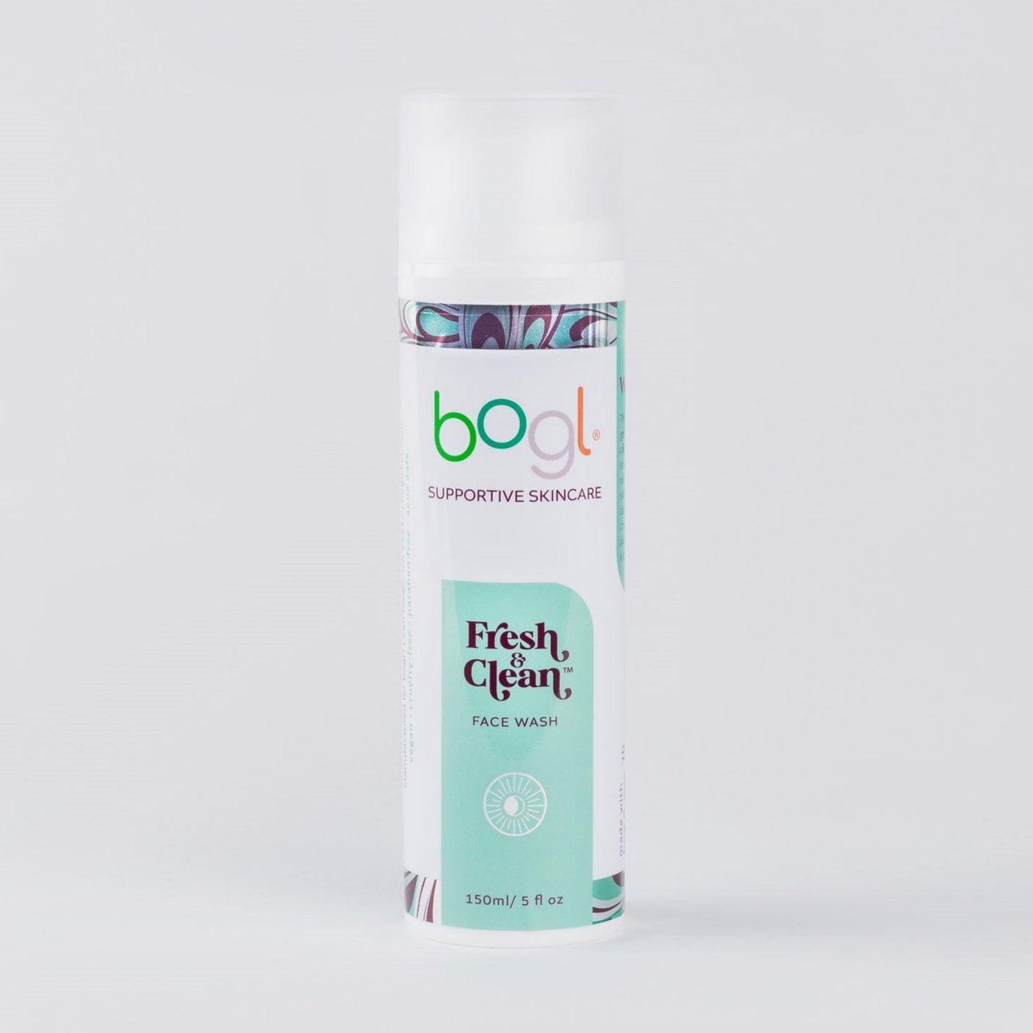 bogl's fresh + clean gel cleanser in 5 oz bottle for normal to oily skin